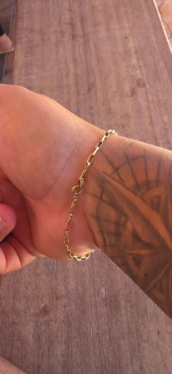 Vendo ou Troco Pulseira de ouro  - Foto 3