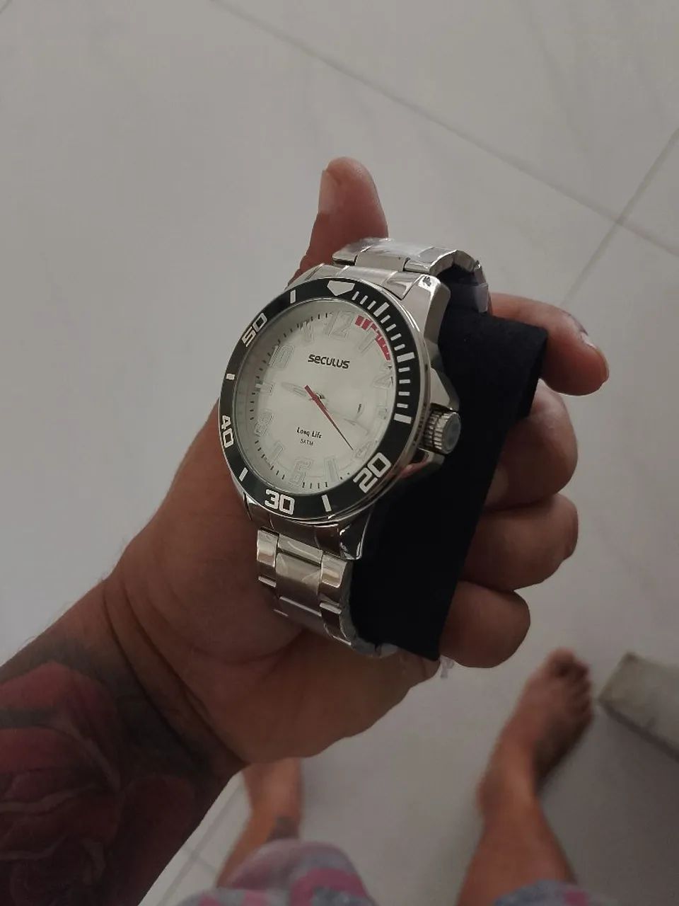 Super Relógio séculos cromado - Foto 4