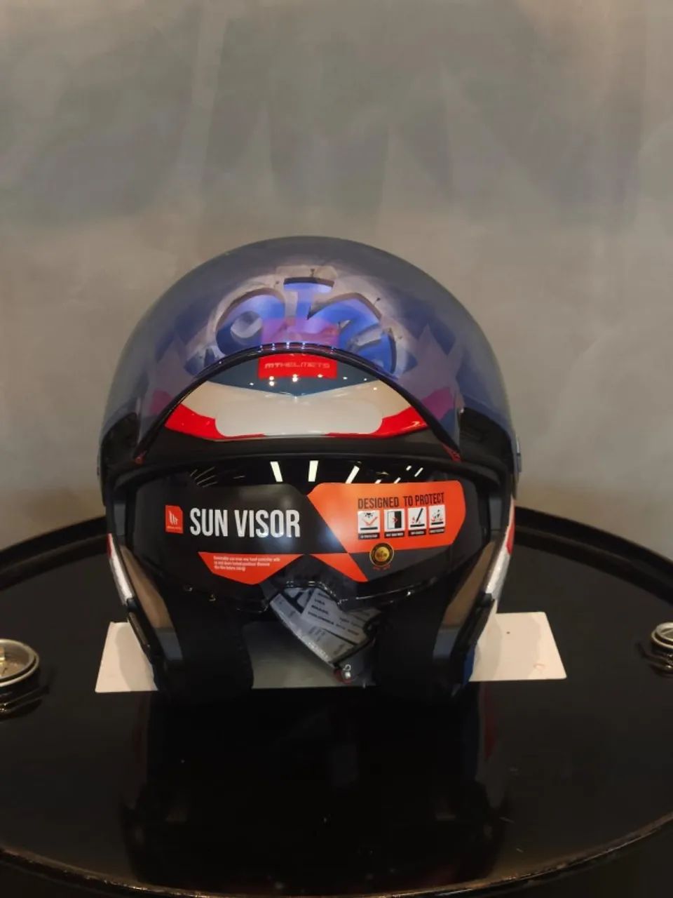 Capacete Moto Aberto Mt Cosmo Stellar Dupla Viseira Oculos - Foto 2