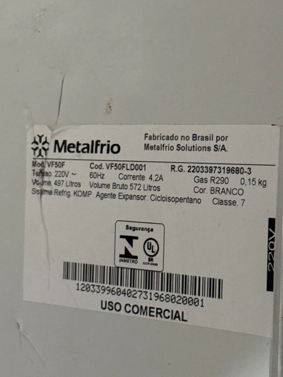 Freezer vertical metal frio - Foto 3