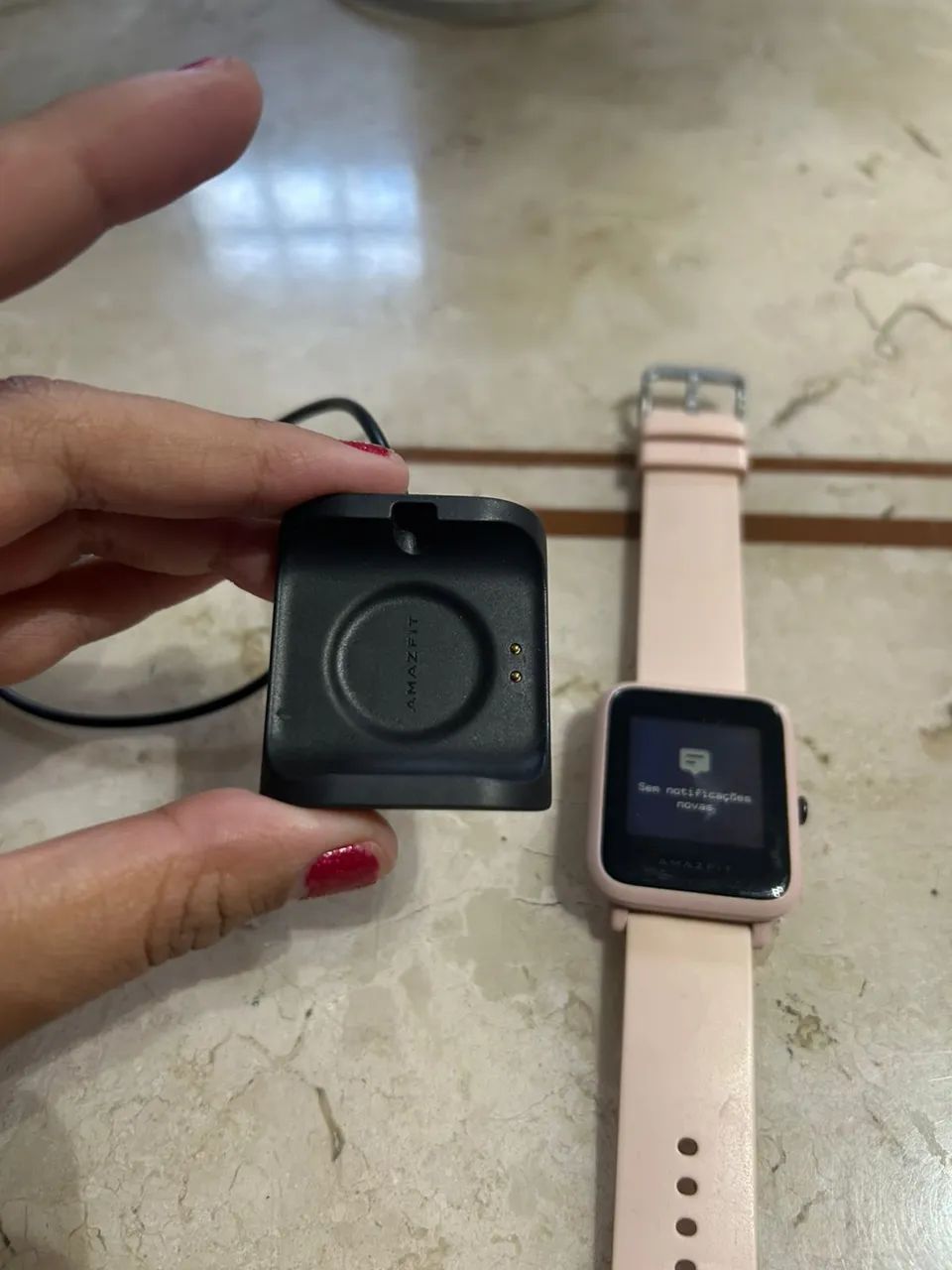 Smartwatch Amazfit Original Rosa - Ótimo Estado - Foto 2