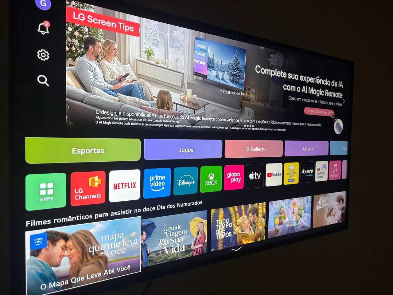 Smart tb LG 50 polegadas, apenas 3 meses de uso - Foto 2