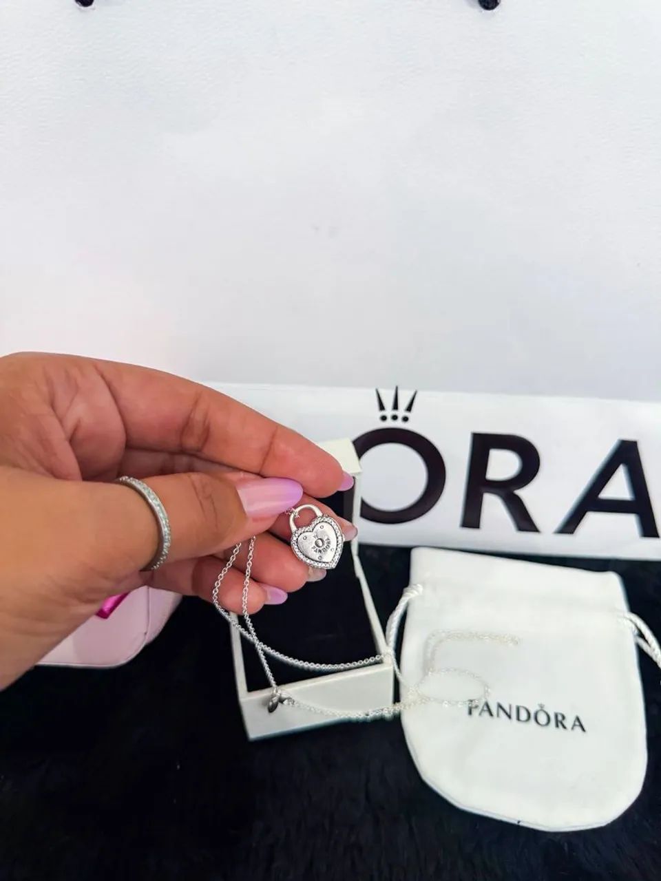 Colar pandora promessas de amor - Foto 2