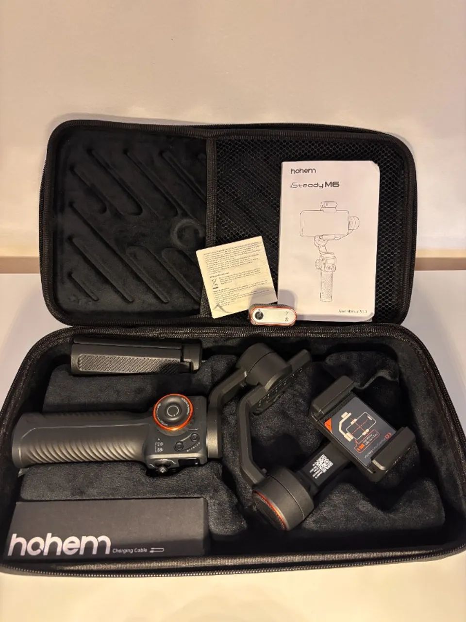 Estabilizador gimbal Hohem iSteady M6 Kit 3 eixos e sensor magnético - Foto 4