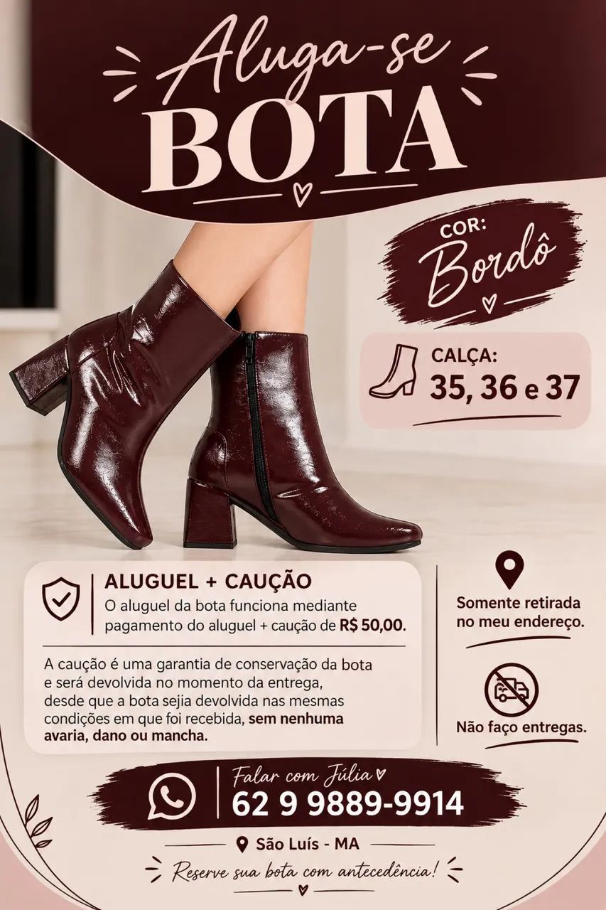 Aluga-se bota