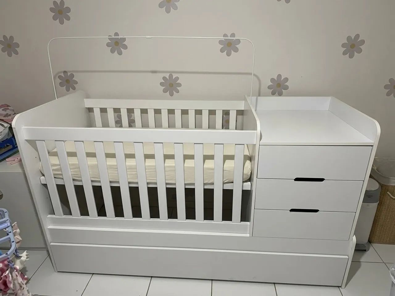 Berço Multifuncional Branco - Foto 2