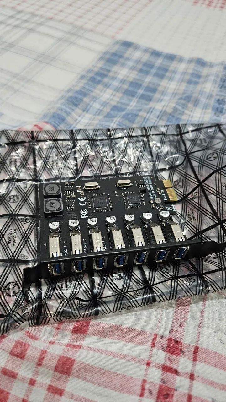 Placa USB 3.0 (7 Portas) PCIE x4