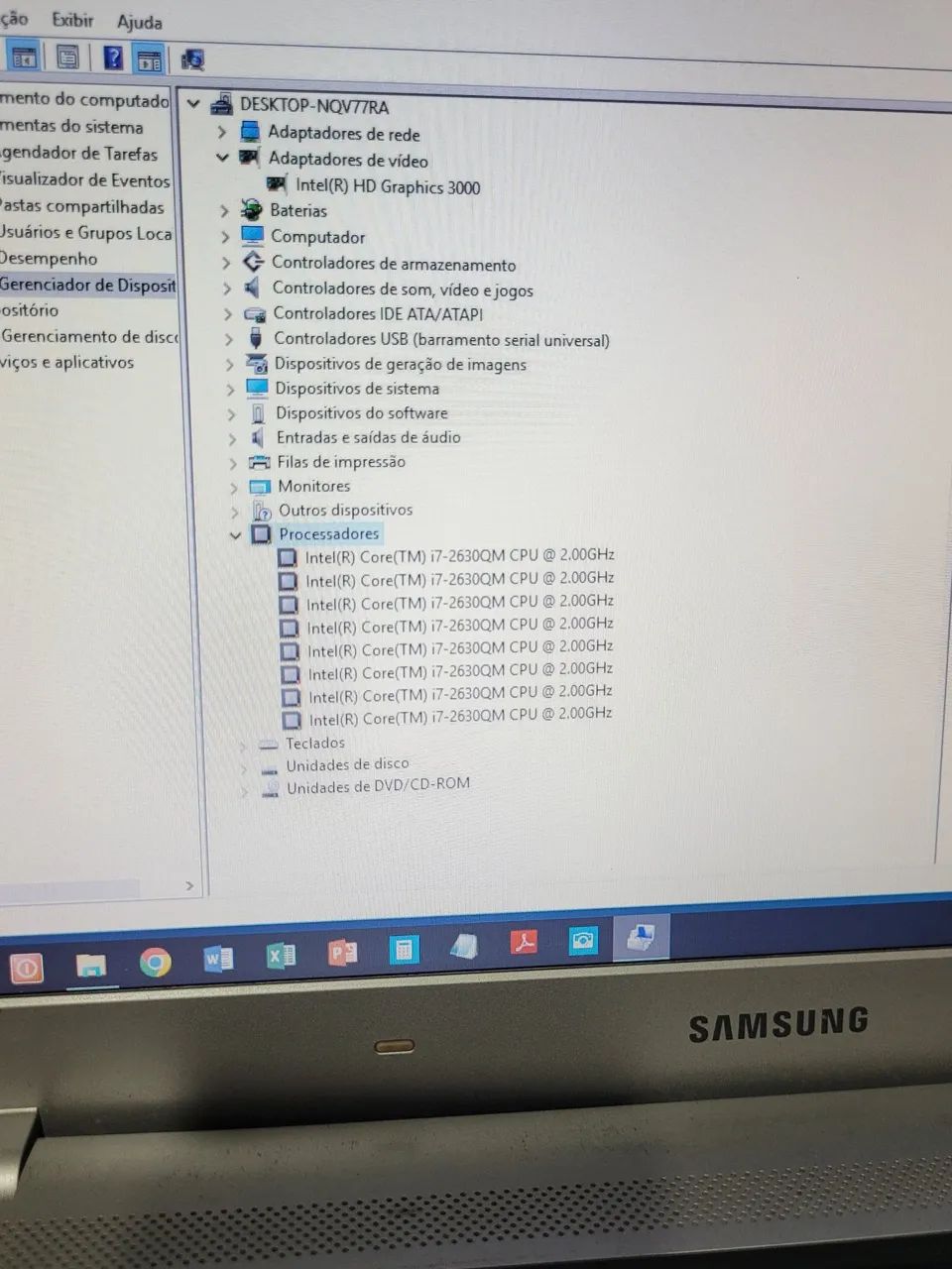 Notebook SAMSUNG Core i7 2630QM 2.9 Ghz HD 320GB 2GBMem - Foto 5