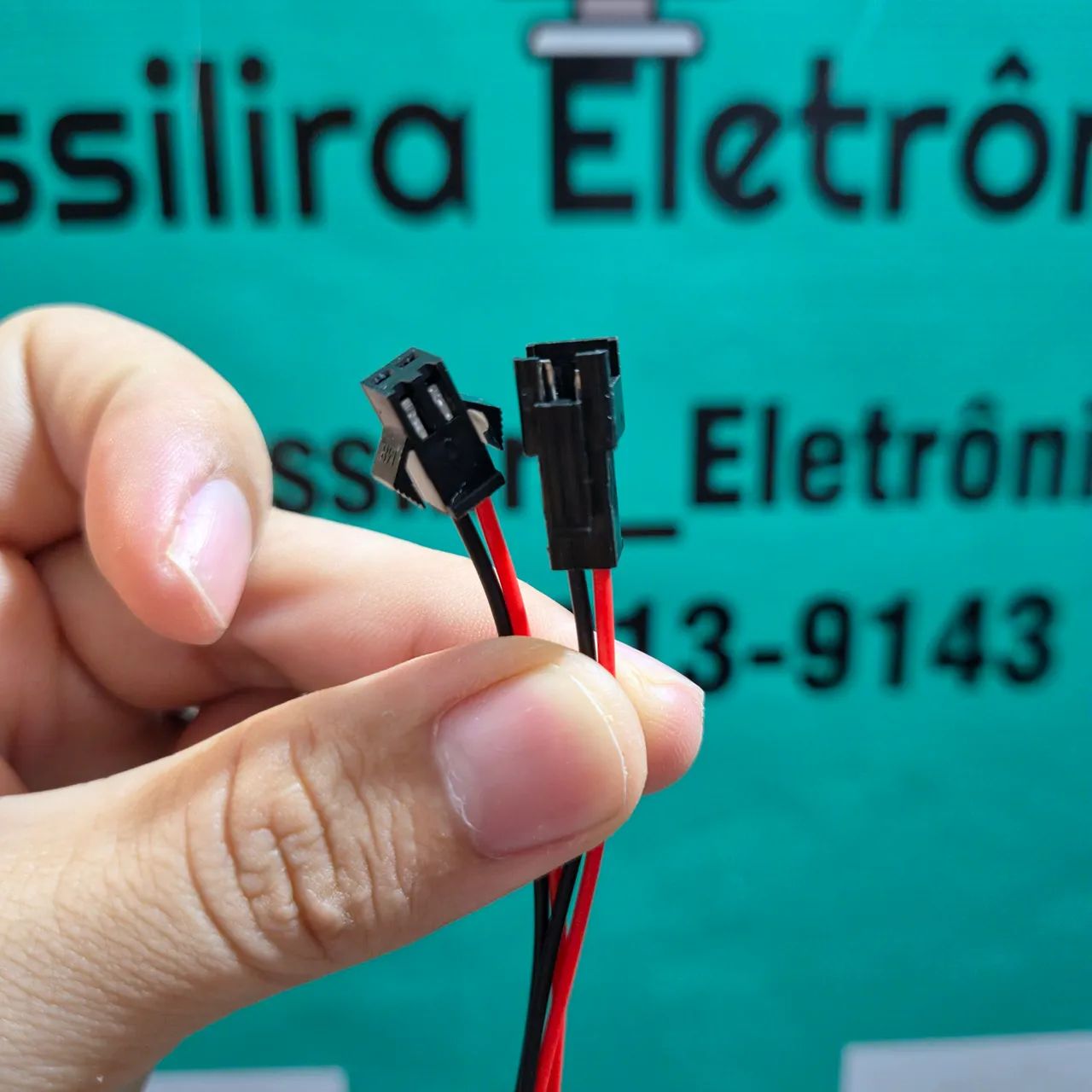 Par de conector 2 pinos macho e fêmea - Foto 3