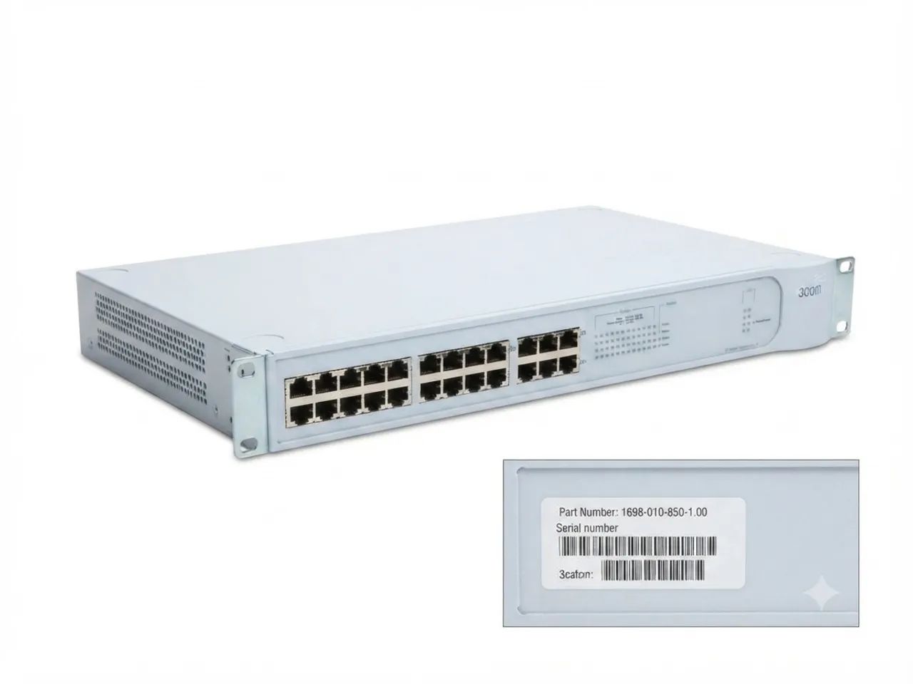 Switch 3Com SuperStack 3 3C16980A 24 Portas Usado