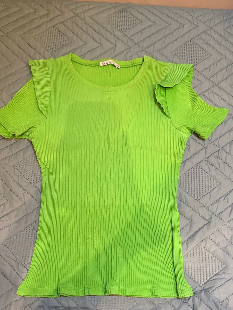 Blusa verde ZARA