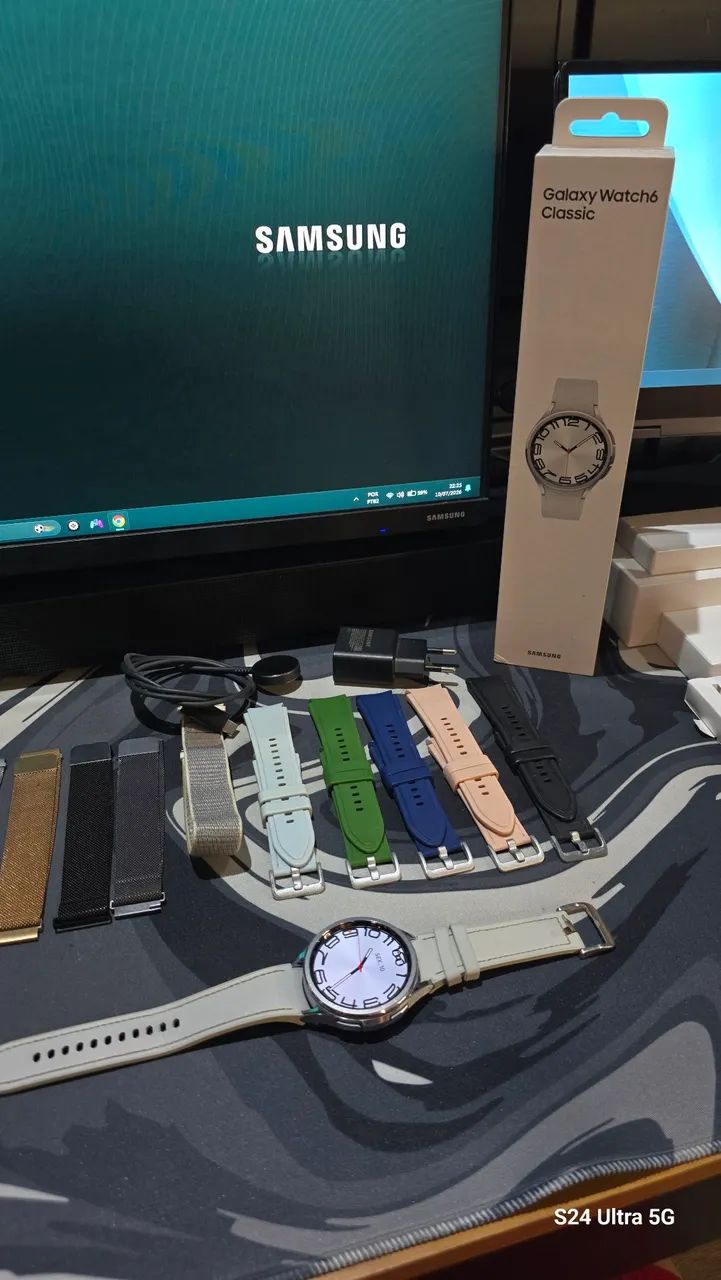 Galaxy watch 6 classic lte silver - Foto 5