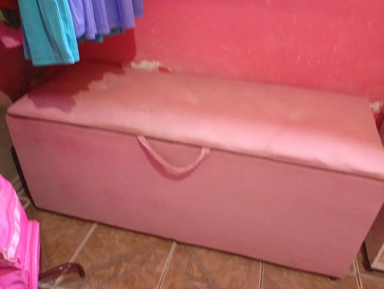 Baú cor rosa+ gaveteiro  - Foto 3
