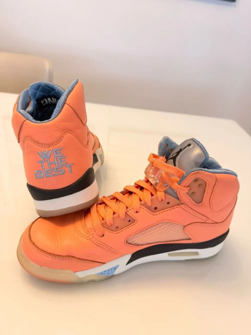 シューズ(男性用) AIR Blue Leche / Bliss Crimson (GS) Khaled DJ Retro 5 Jordan Air Nike 26cm KHALED SP RETRO 5 JORDAN シューズ(男性用)