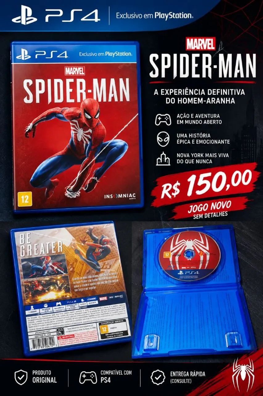 Jogo ps4 spider man - Foto 5
