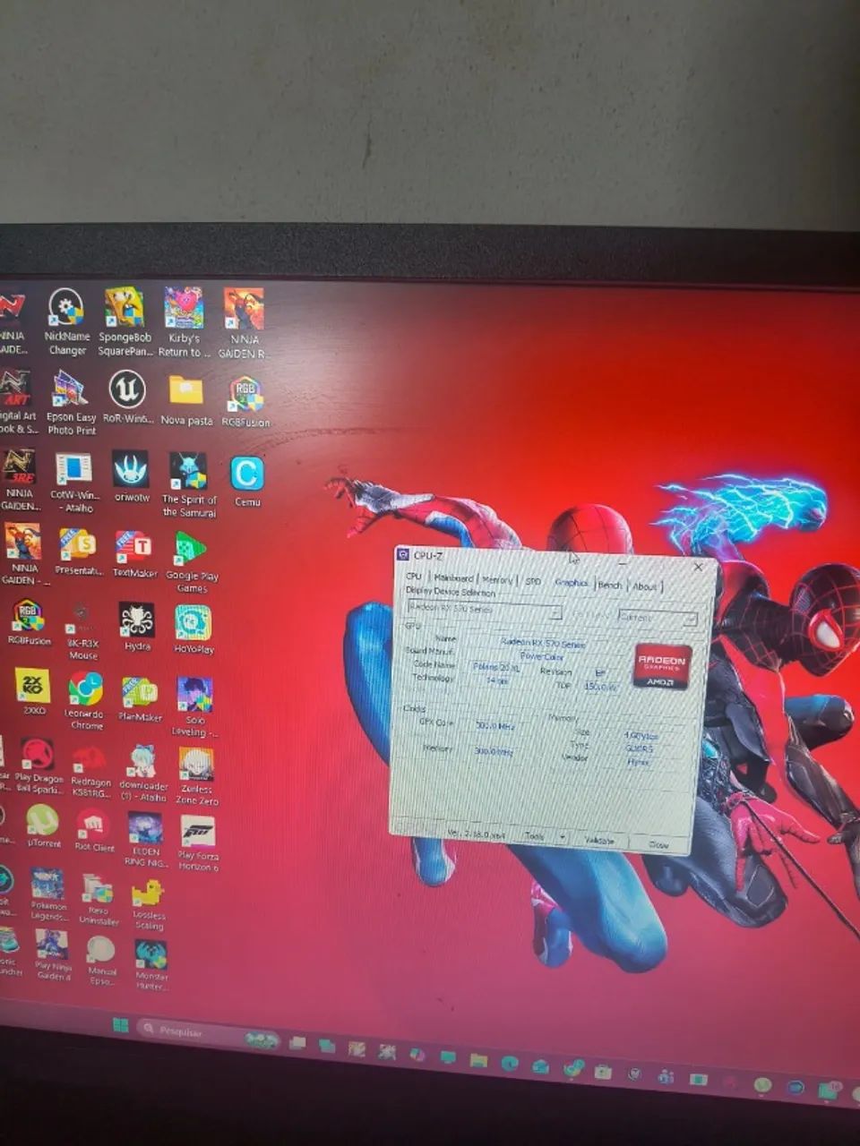rx 570 power collor  4gb e monitor acer 22 polegadas full hd 60  60 hertz - Foto 4