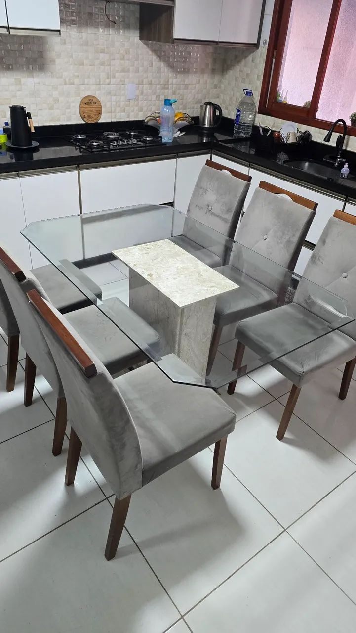 Mesa de jantar com 6 cadeiras64985887833985122