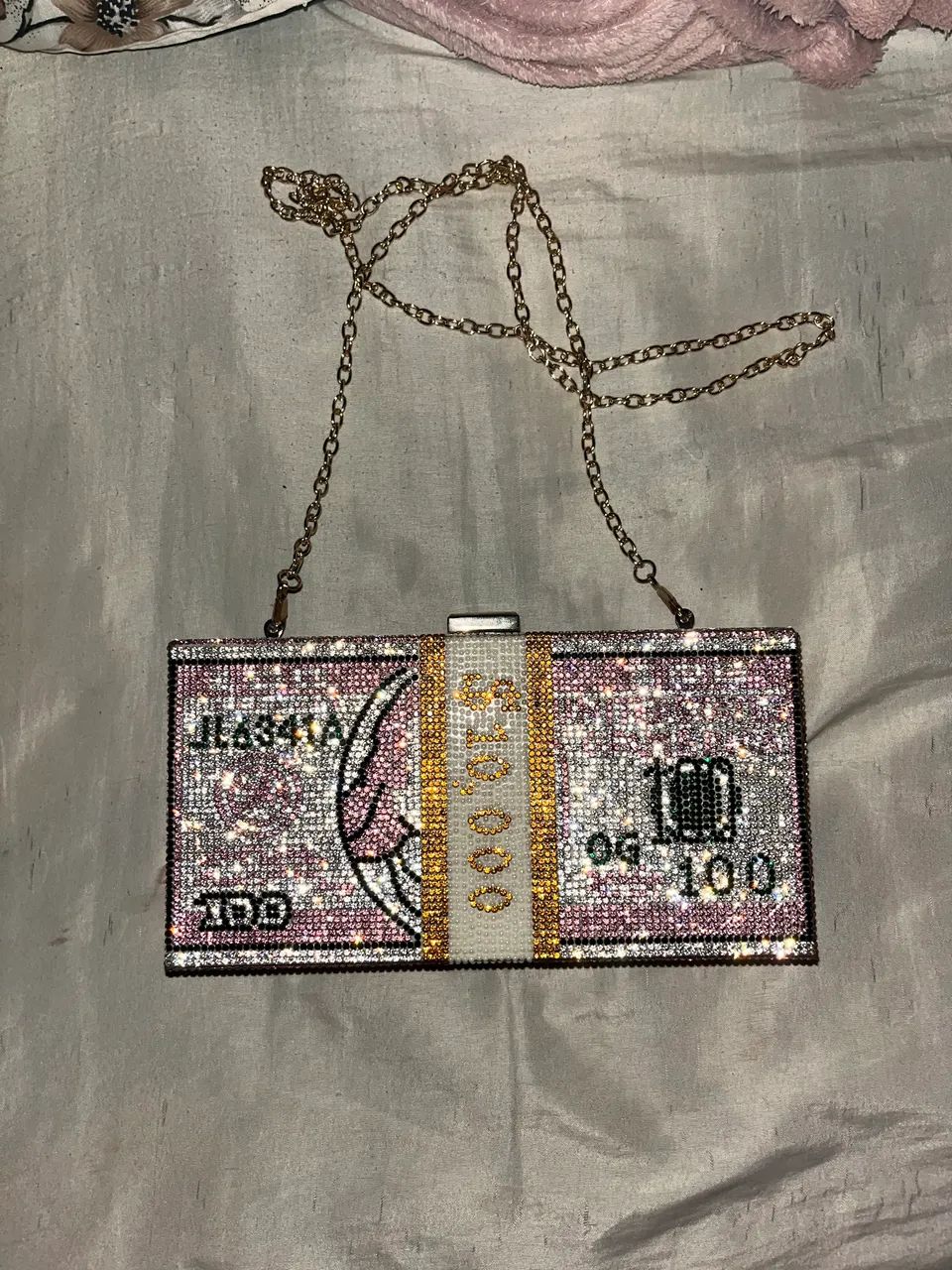 Bolsa dólar de strass gringa - Foto 3