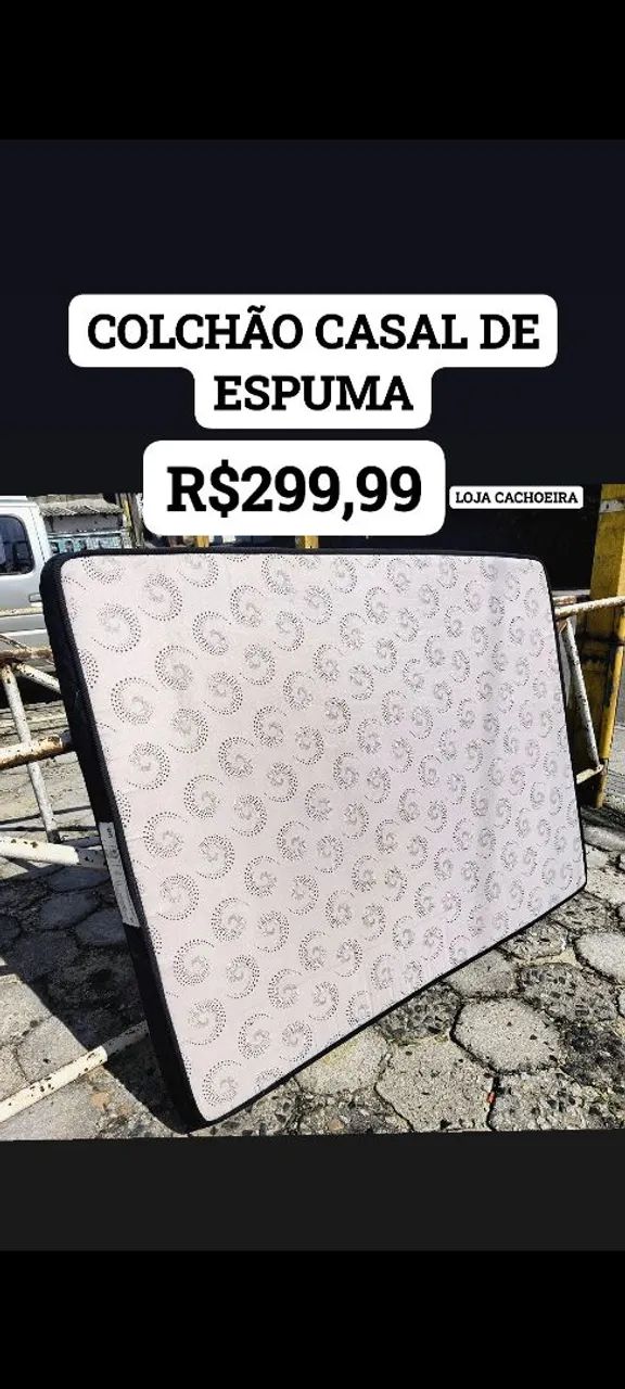 COLCHÃO DE CASAL DE ESPUMA  - Foto 2
