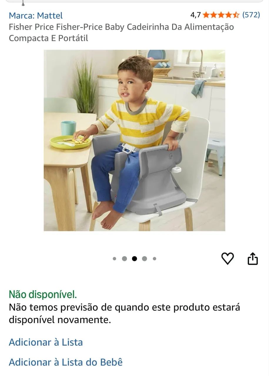 Cadeira de alimentação  - Foto 2