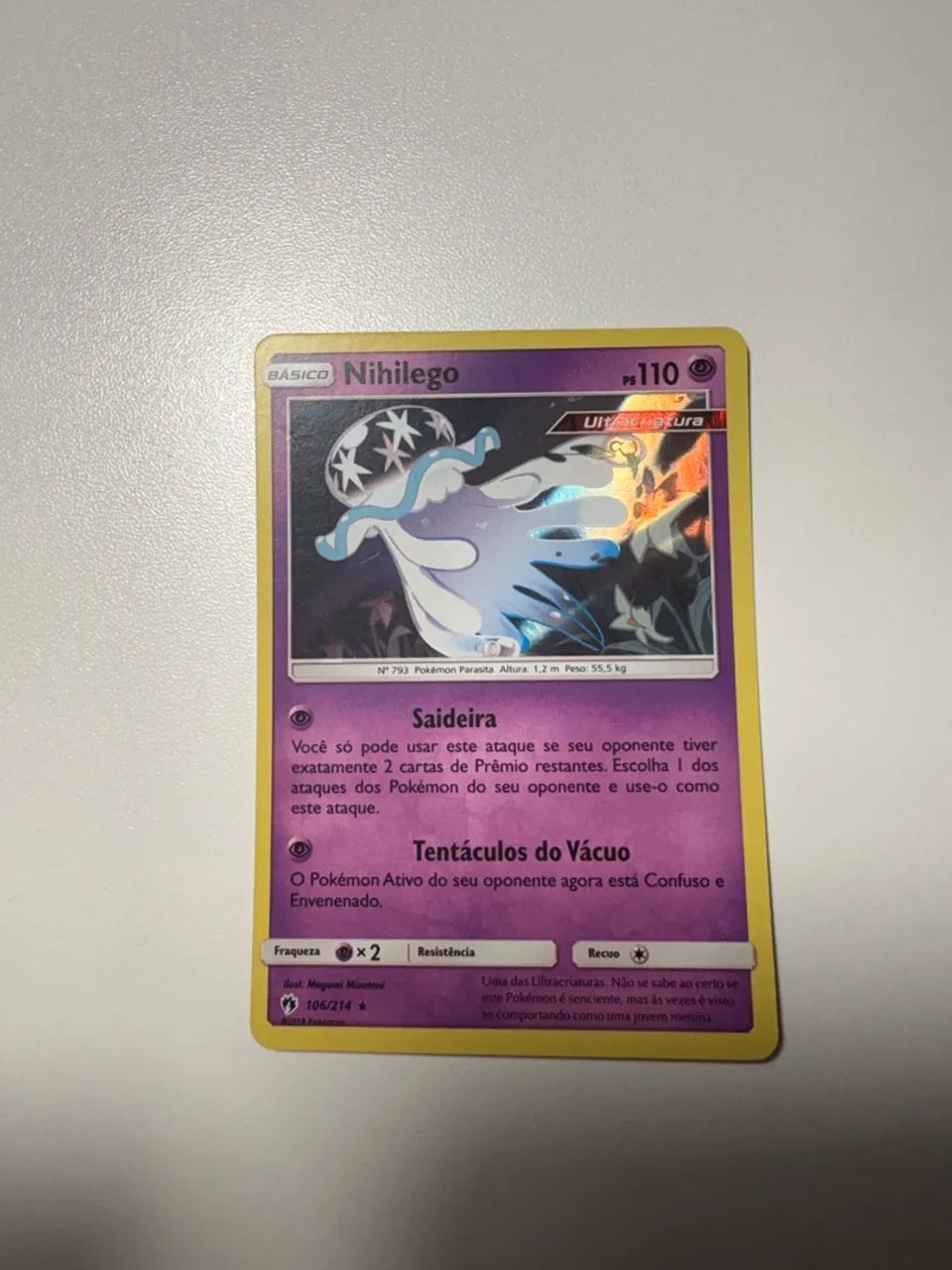 Nihilego 106/214 card pokemon