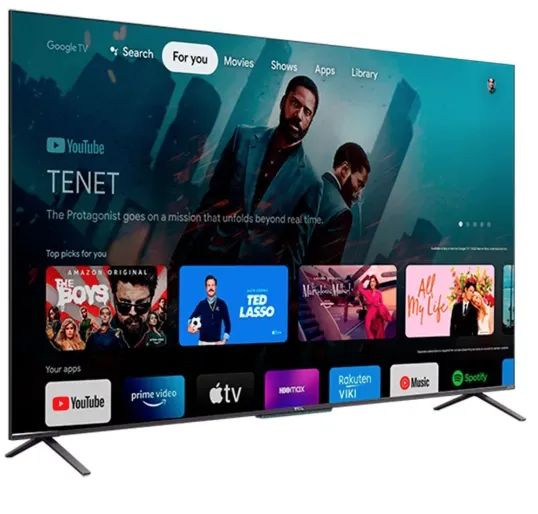   TCL Smart TV TCL 65 Polegadas QLED 4K UHD, Google TV, 3 HDMI, 2 USB, Bluetooth, Wi-Fi, G