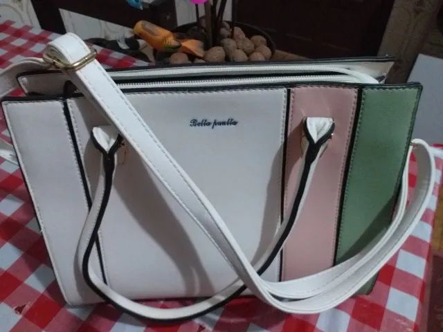 BOLSA DE COURO MARCA BELLA PAULLA - Foto 2