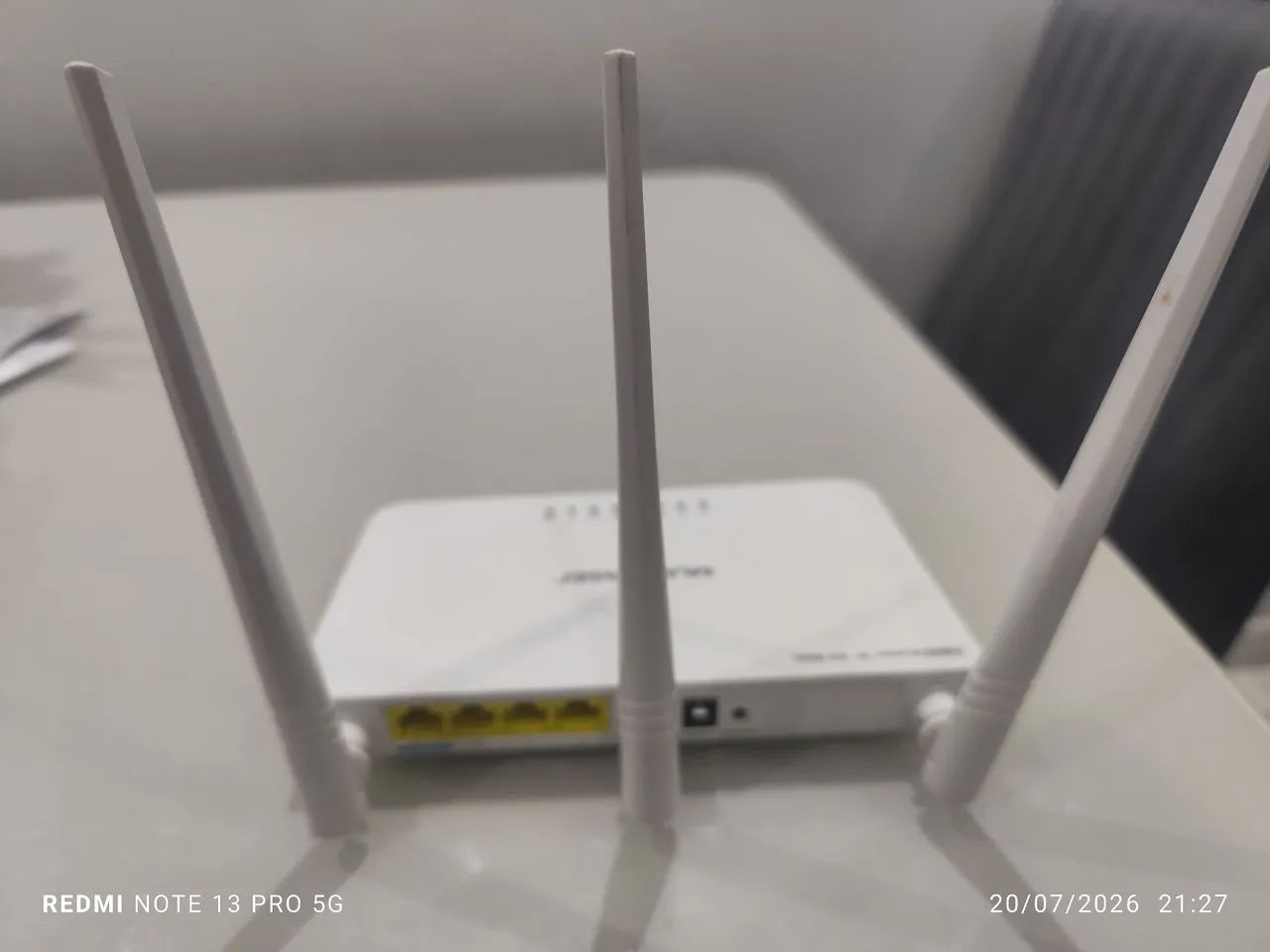 Roteador 3 Antenas Branco Ipv6 300 Mbps - Multilaser  - Foto 2