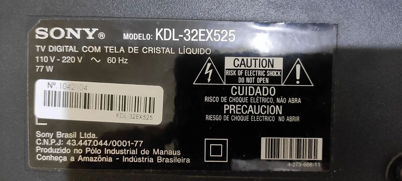 TV Sony Bravia 32 Polegadas COM DEFEITO  - Foto 4