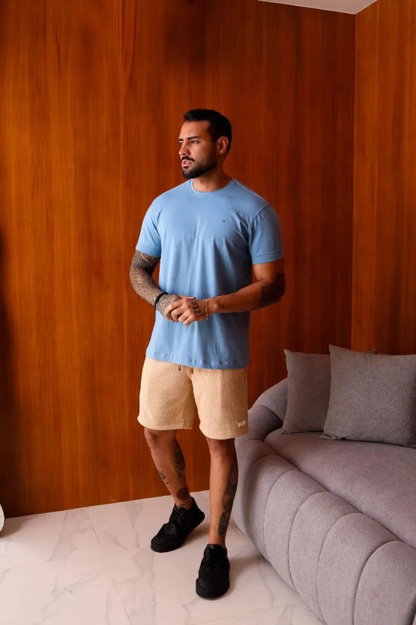 Camisa básica masculina 