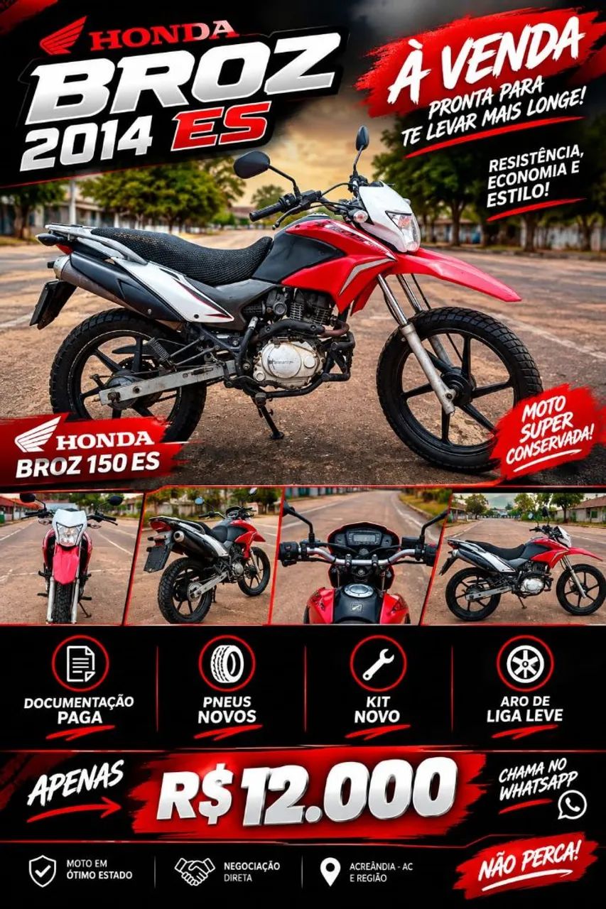 HONDA BROZ 2014 150 ES 