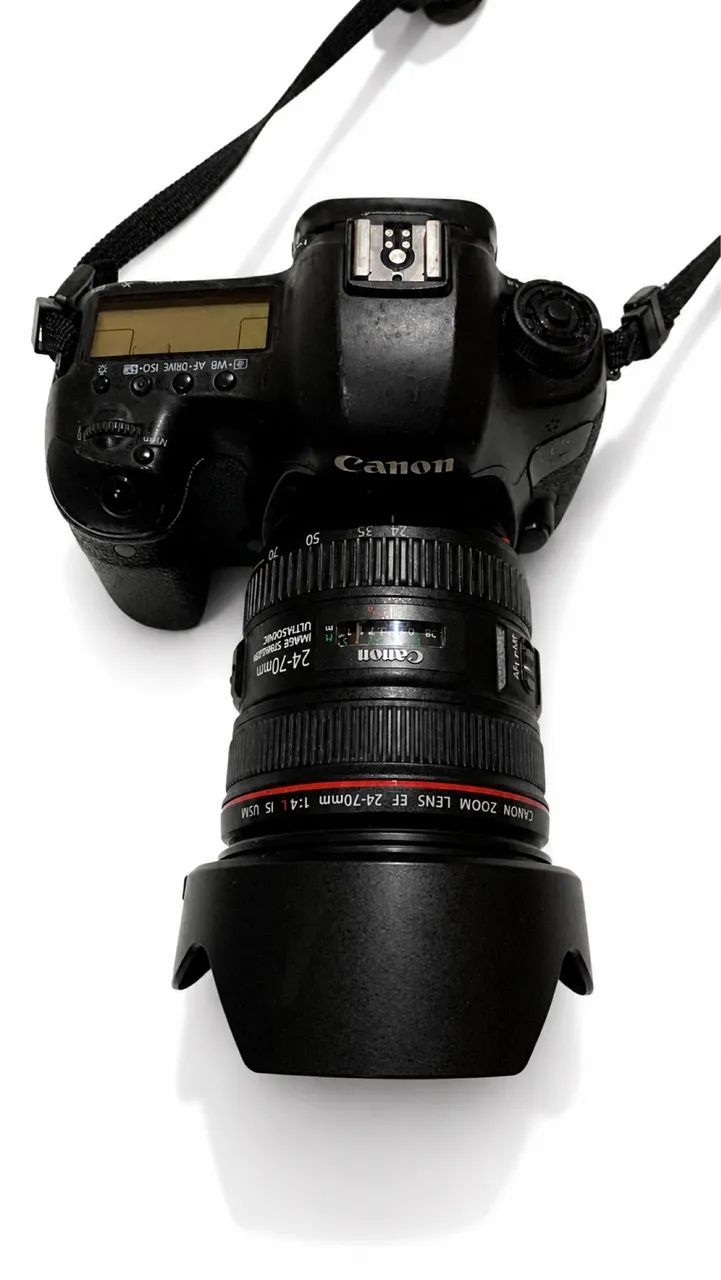 Kit Profissional Canon: 5D Mark III + Lente 24-70mm f/4L + Flash