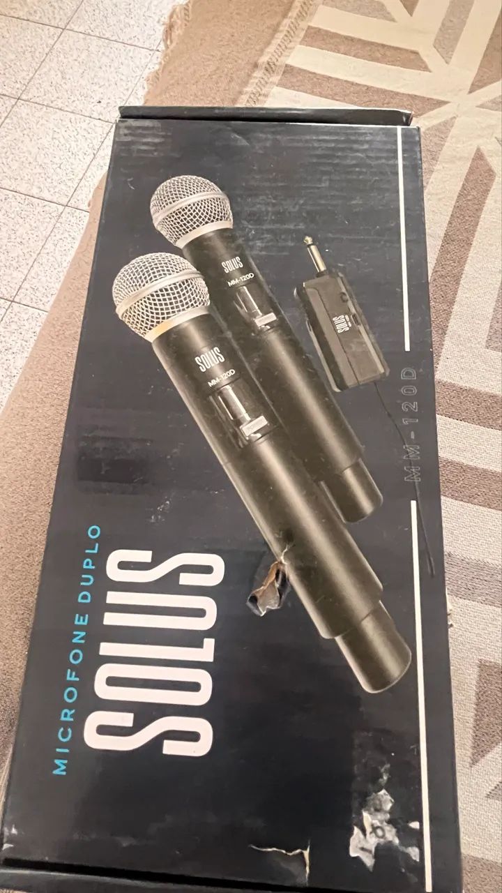 Microfone duplo solos - Foto 3