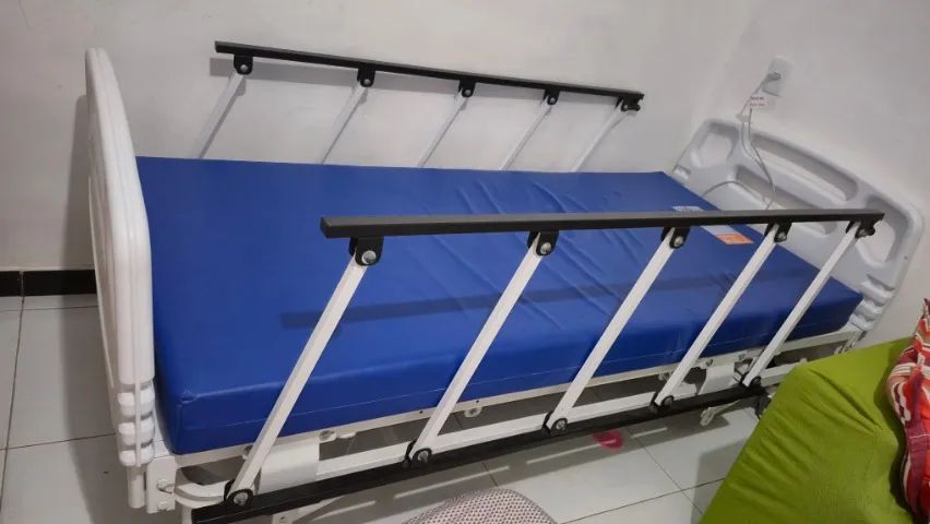 Cama Hospitalar Elétrica com Controle + Colchão 