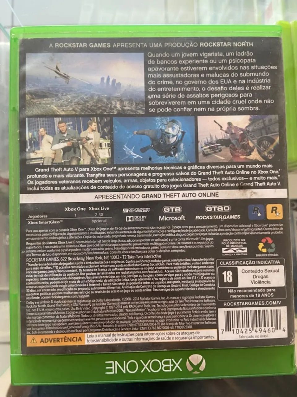 JOGO GTA V PARA XBOX ONE - Foto 2