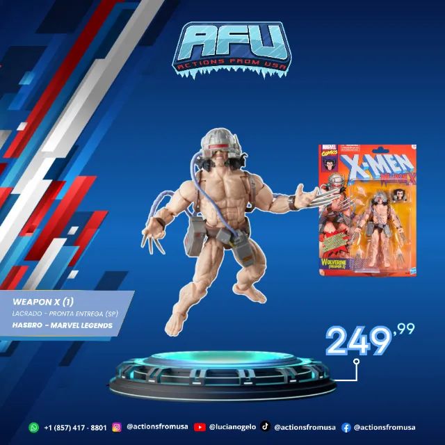 Hasbro Marvel Legends - Wolverine (Weapon X) - Hobbies e coleções