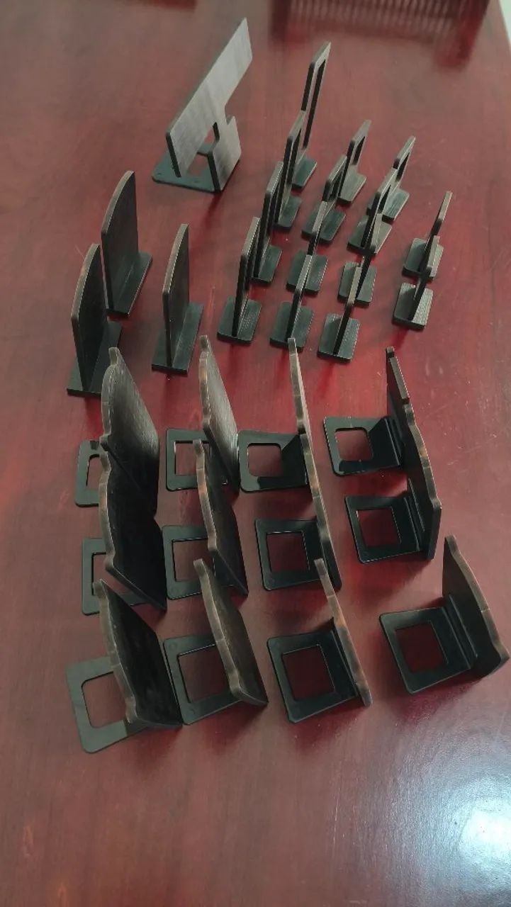Conjunto de expositores para semijoias em MDF texturizado - Foto 5