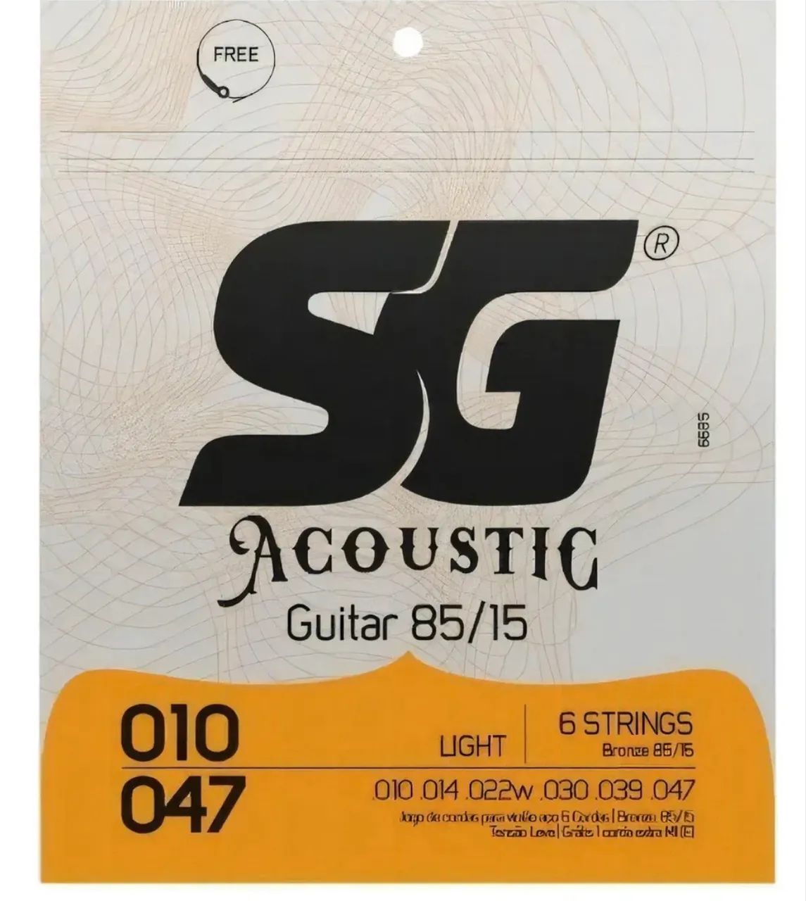 corda  de aço 010 para violão 