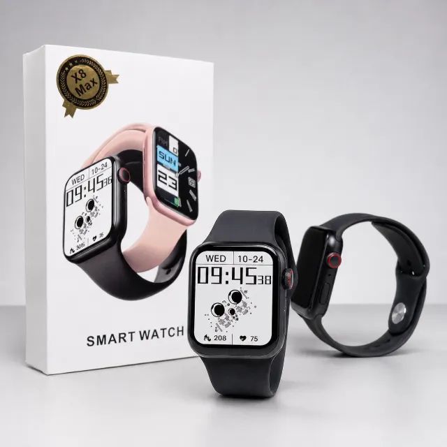 Smartwatch X8 Max Relógio Inteligente Bluetooth com Chamadas Tela Touch Android e iOS - Foto 4