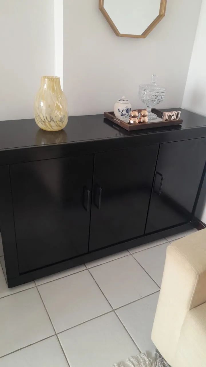 MESA PRETA EM PERFEITO ESTADO - Foto 2