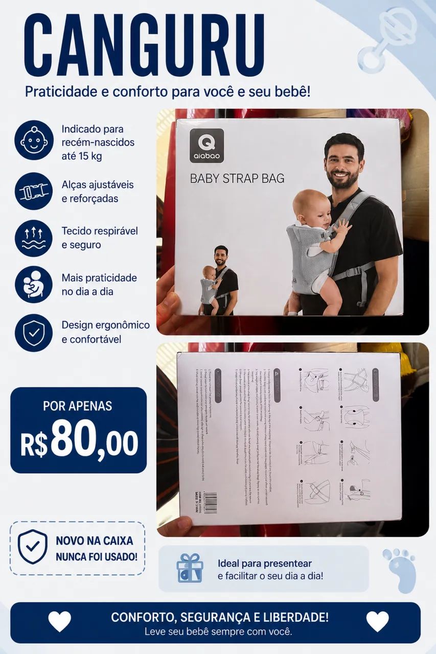 Canguru nunca usado  - Foto 3