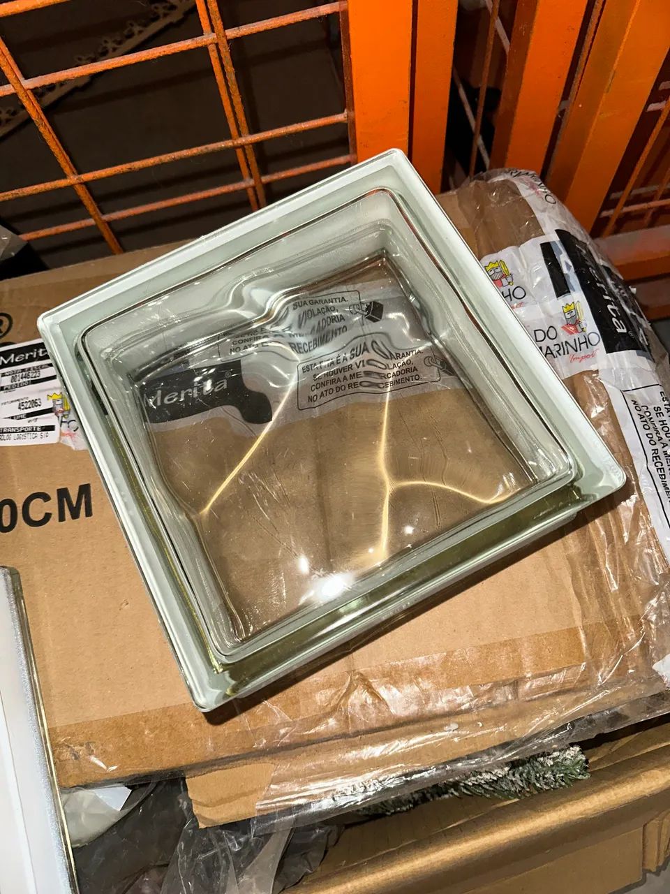 Bloco de vidro transparente kit com 7 unidades 