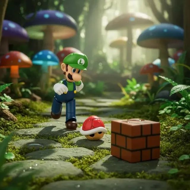Figura de ação SHFiguarts Luigi (SUPER MARIO)  - Foto 2