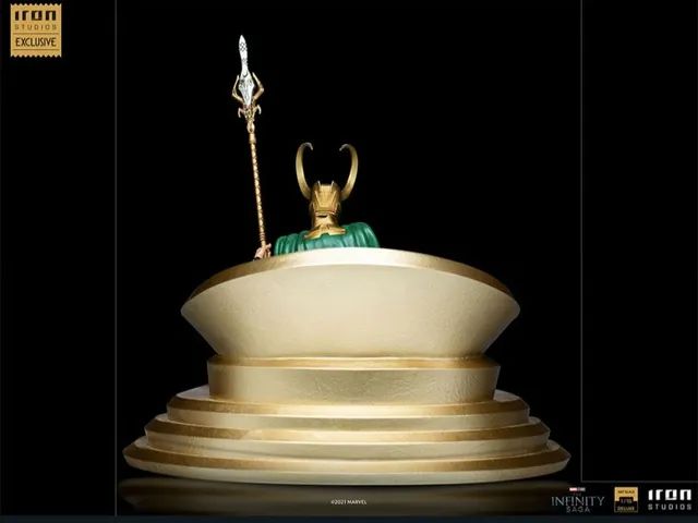 Loki Deluxe The Infinity Saga Iron Studios Exclusivo - Foto 4
