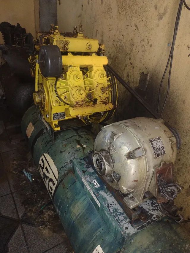 Compressor e cabine de jateamento 