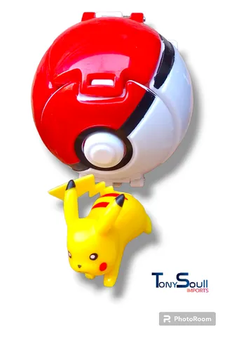 Brinquedo Boneco Pokémon Pikachu Articulado Com Pokebola