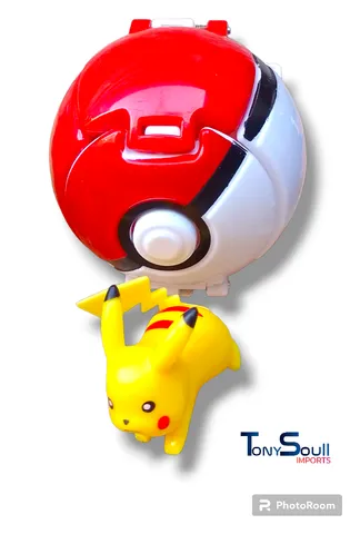 Pokebola Timer Ball 7cm Tamanho Com 10 Pokemon Aleatório