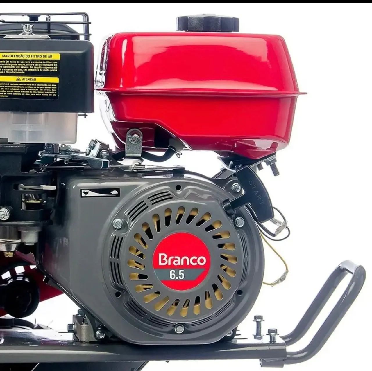 Tratorito motocultivador BRANCO 6,5 gas.  ZERO - Foto 4