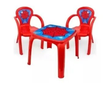 Mesinha Infantil Com 2 Cadeiras Homem Aranha - Foto 4