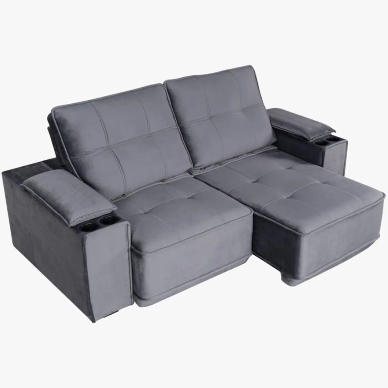 Mega promoção!! Sofá Retrátil e Reclinável Modelo 0004 2,08cm - Foto 3